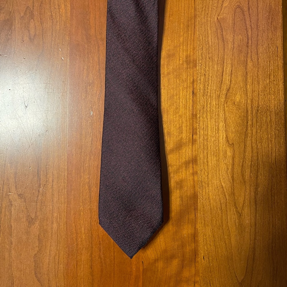 Pronto Uomo Platinum Maroon Tie